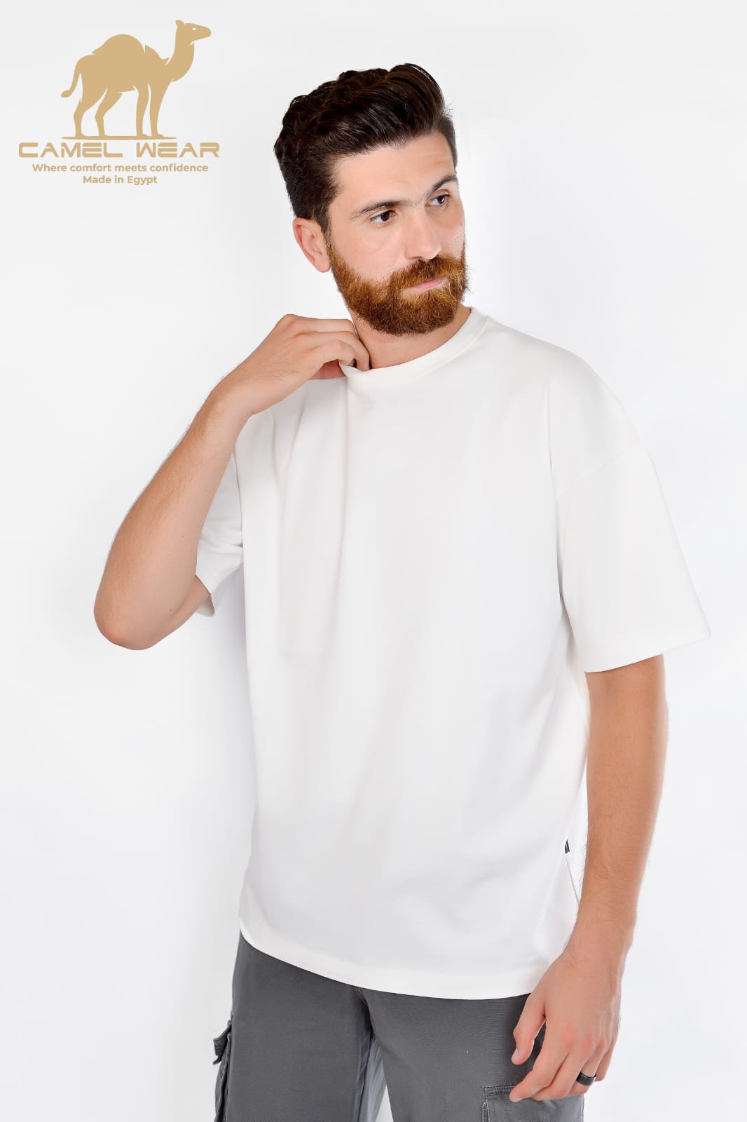 camel wear t-shirt over-size
