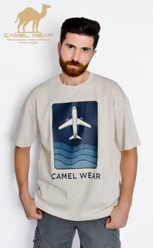 camel wear t-shirt over-size